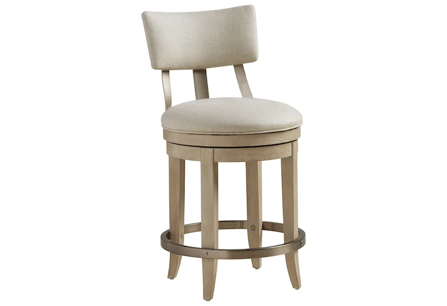 Malibu Cliffside Swivel Upholstered Counter Stool by Barclay Butera at Esprit Decor Home Furnishings
